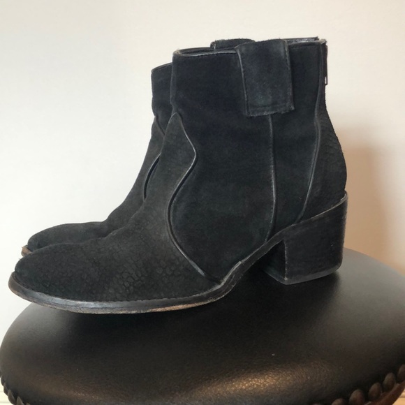 Free People Black Ankle Booties 